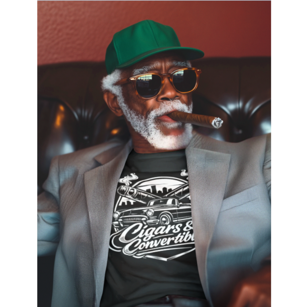 Cigars & Convertibles Men's Collection - Black & White Logo